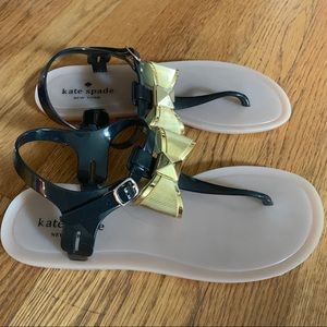 Kate Spade Bow Jelly sandals, size 8